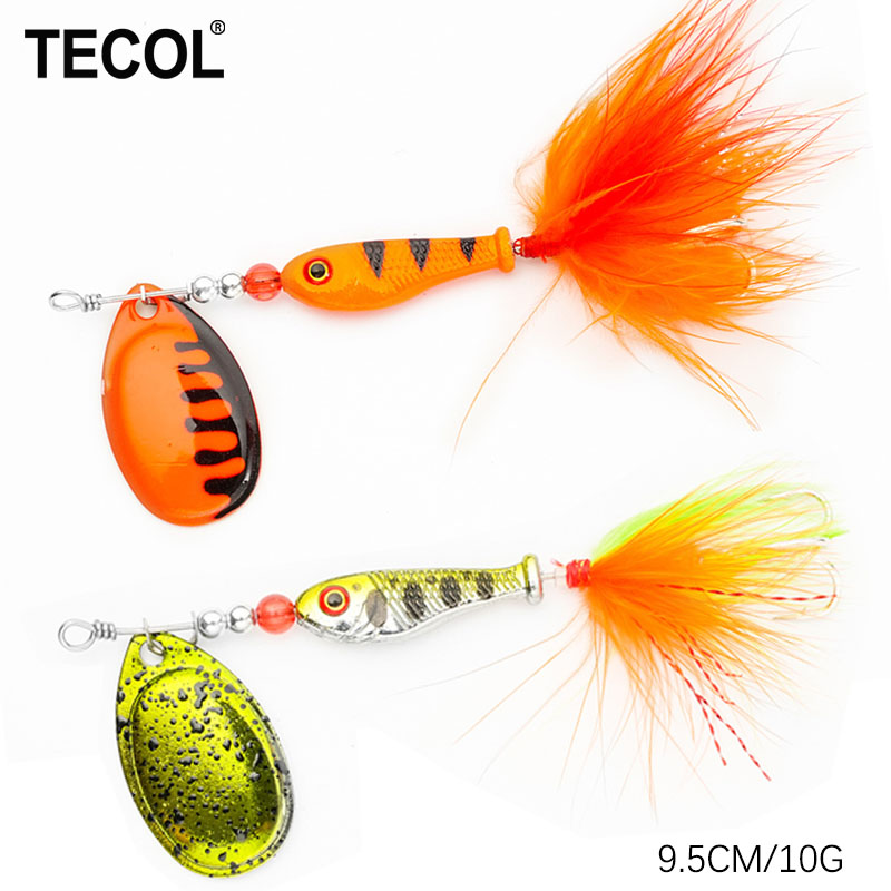Fishing Lure Spinnerbait - TECOL 10G Spinner Bait Hard Spoon