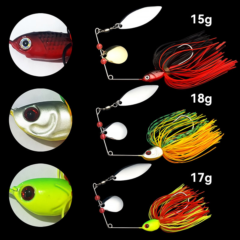 Bazooka 15g 18g Spinnerbait Fi - đánh giá và giá Fishing Lure Swimbait