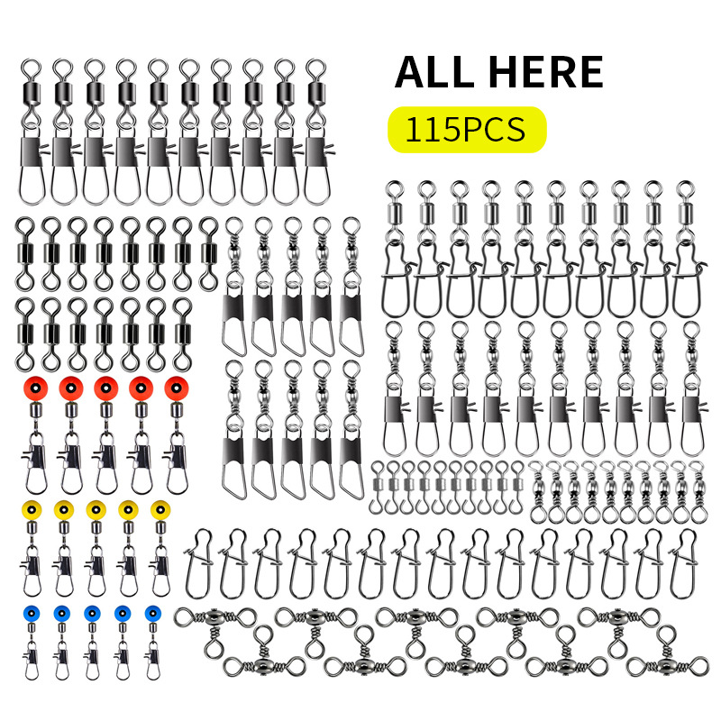 115pcs Fishing Swivel Connecto - đánh giá và giá Fishing Lure Making Kit