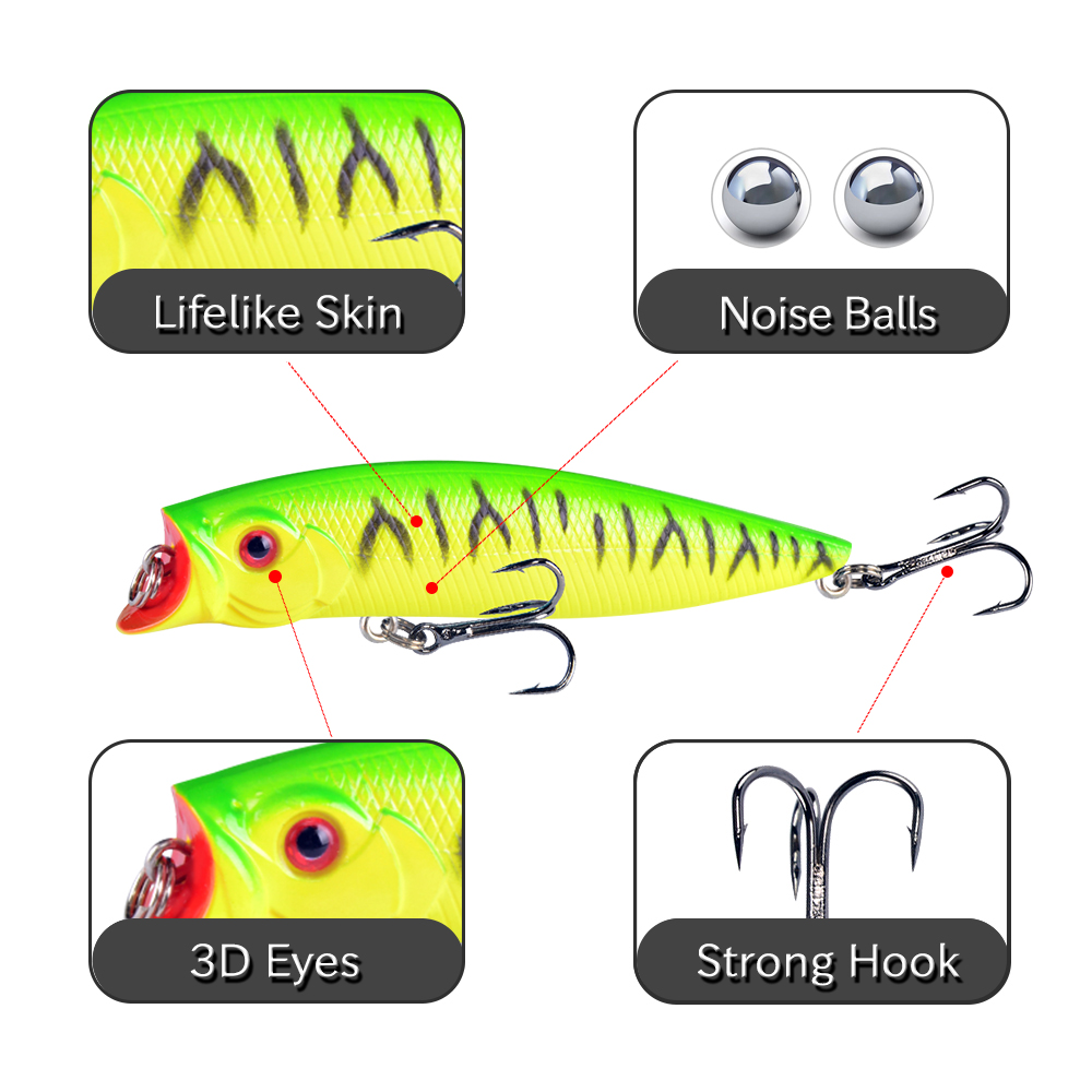1 Cái Mồi Câu Cá Chất Lượng Ca - đánh giá và giá Fishing Lure Popper