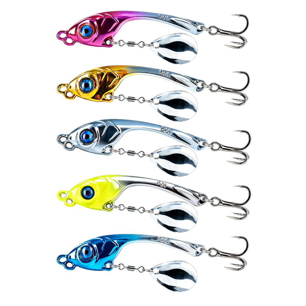 10 Pcs/Box Double Hole Metal V - đánh giá và giá Fishing Lure Spinnerbait