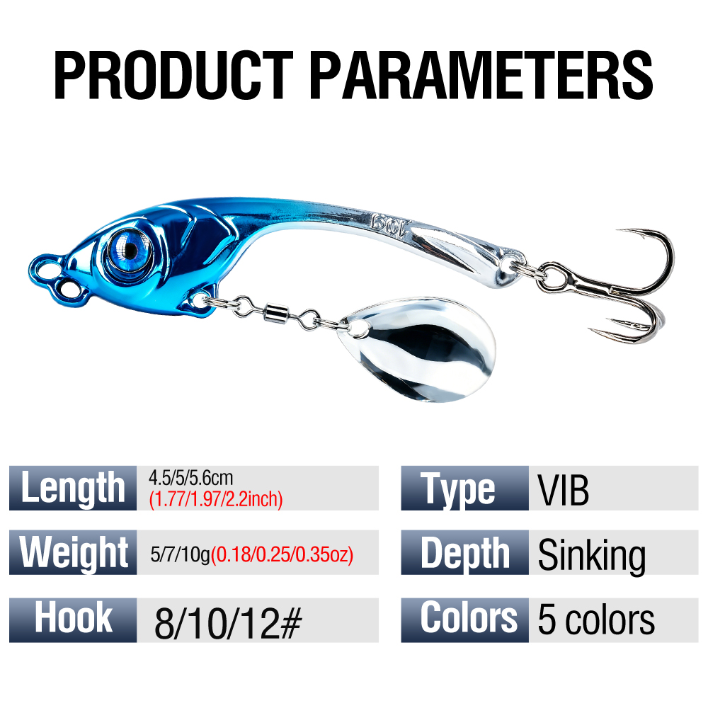 10 Pcs/Box Double Hole Metal V - đánh giá và giá Fishing Lure Spinnerbait