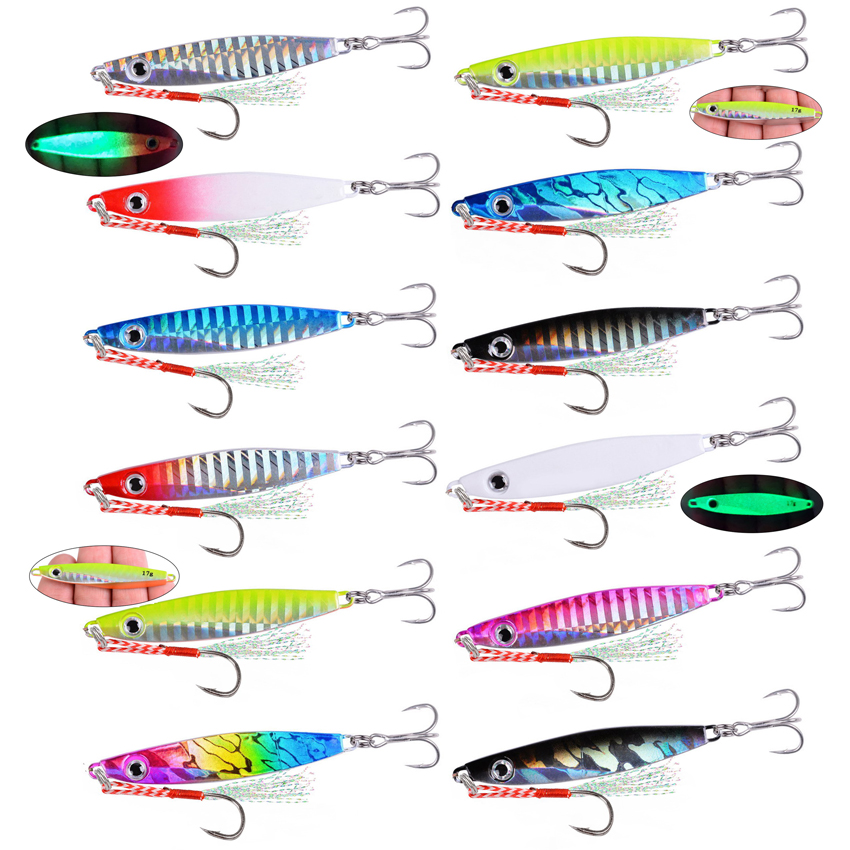 12 Câu Cá Kim Loại Mồi Câu Jig - đánh giá và giá Fishing Lure Blade Bait
